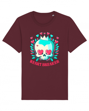 Heart Breaker Skull Valentine Burgundy