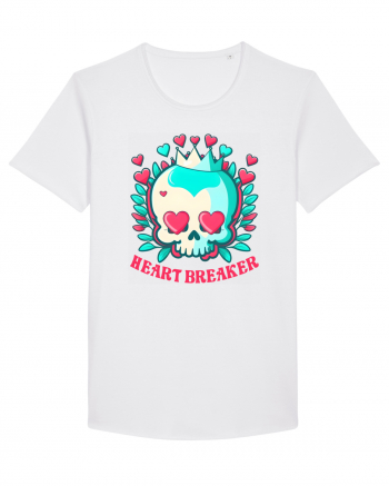 Heart Breaker Skull Valentine White