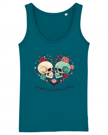 Heart Happy Valentine's Day Skull Ocean Depth