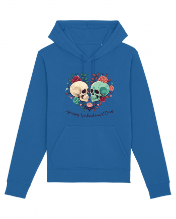 Heart Happy Valentine's Day Skull Royal Blue