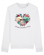 Heart Happy Valentine's Day Skull Bluză mânecă lungă Unisex Rise