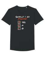 Should I go fishing? Tricou mânecă scurtă guler larg Bărbat Skater