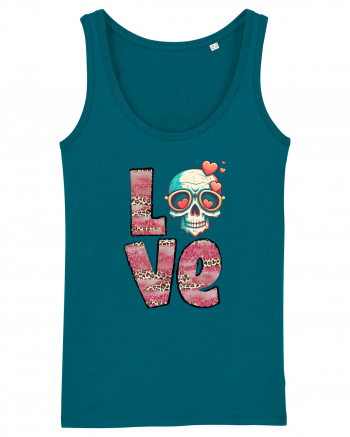 Love Heart Valentine Skull Ocean Depth