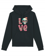 Love Heart Valentine Skull Hanorac Unisex Drummer