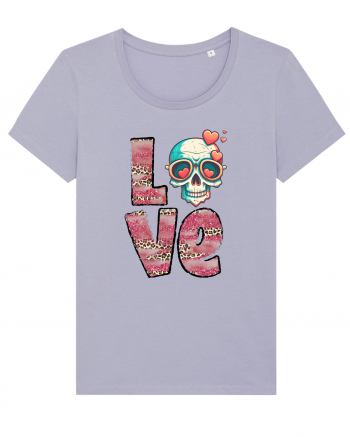 Love Heart Valentine Skull Lavender