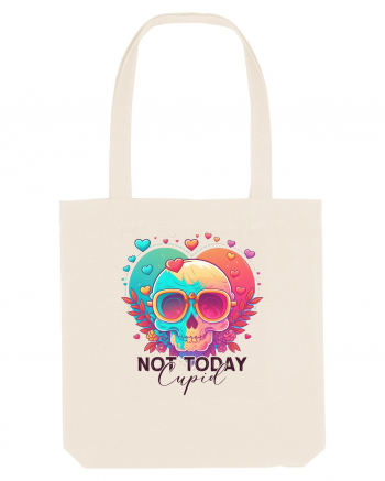Not Today Cupid Anti Valentine Skull Natural