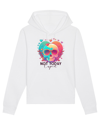 Not Today Cupid Anti Valentine Skull White