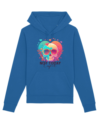 Not Today Cupid Anti Valentine Skull Royal Blue