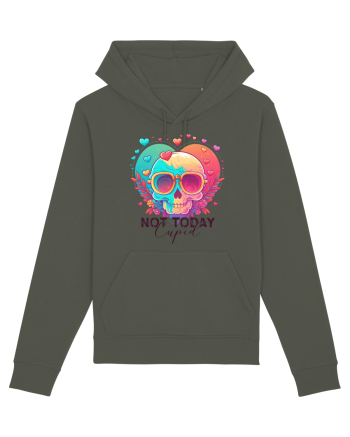 Not Today Cupid Anti Valentine Skull Khaki