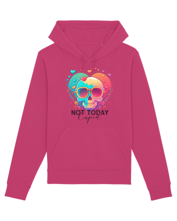 Not Today Cupid Anti Valentine Skull Raspberry