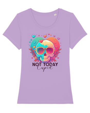Not Today Cupid Anti Valentine Skull Lavender Dawn