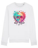 Not Today Cupid Anti Valentine Skull Bluză mânecă lungă Unisex Rise