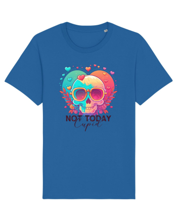 Not Today Cupid Anti Valentine Skull Royal Blue