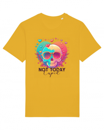 Not Today Cupid Anti Valentine Skull Spectra Yellow