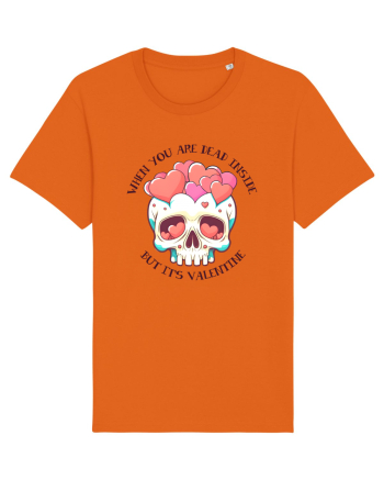 When You Are Dead Inside But It's Valentine Bright Orange