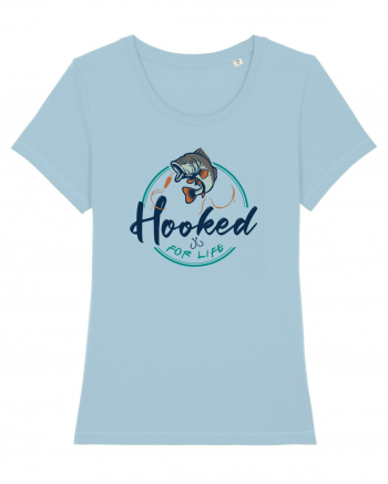 Hooked for life Sky Blue