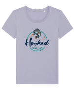 Hooked for life Tricou mânecă scurtă guler larg fitted Damă Expresser