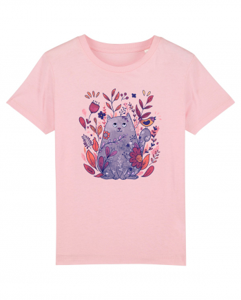 Botanical Cat Cotton Pink