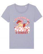 Cupid Find Me A Cowboy Tricou mânecă scurtă guler larg fitted Damă Expresser