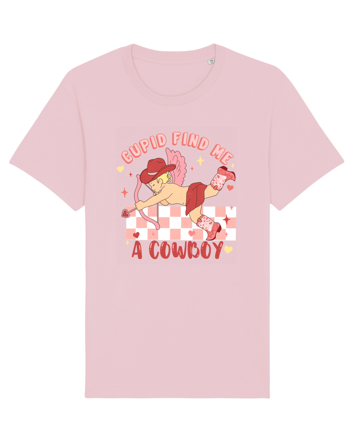 Tricou mânecă scurtă Unisex Rocker Cotton Pink