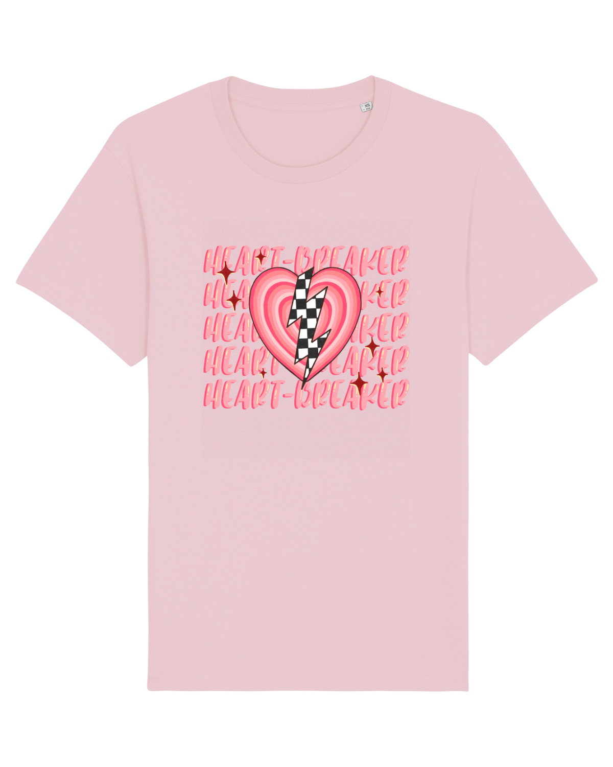 Tricou mânecă scurtă Unisex Rocker Cotton Pink