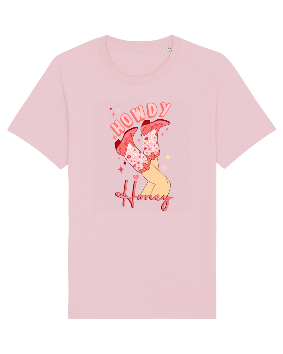 Tricou mânecă scurtă Unisex Rocker Cotton Pink