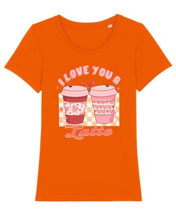 I Love You A Latte Bright Orange