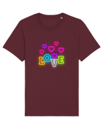 Dragoste Tricou mânecă scurtă Unisex Rocker