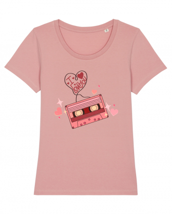 I Love You Retro Cassette Canyon Pink