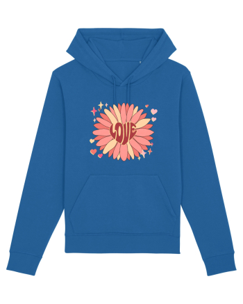 Love Hippie Flower Royal Blue
