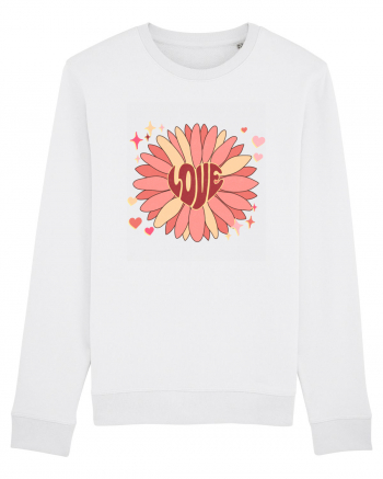 Love Hippie Flower White