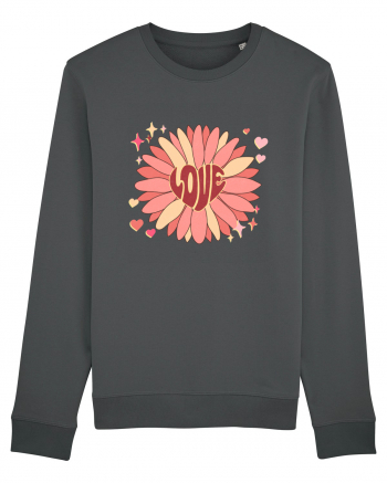 Love Hippie Flower Anthracite