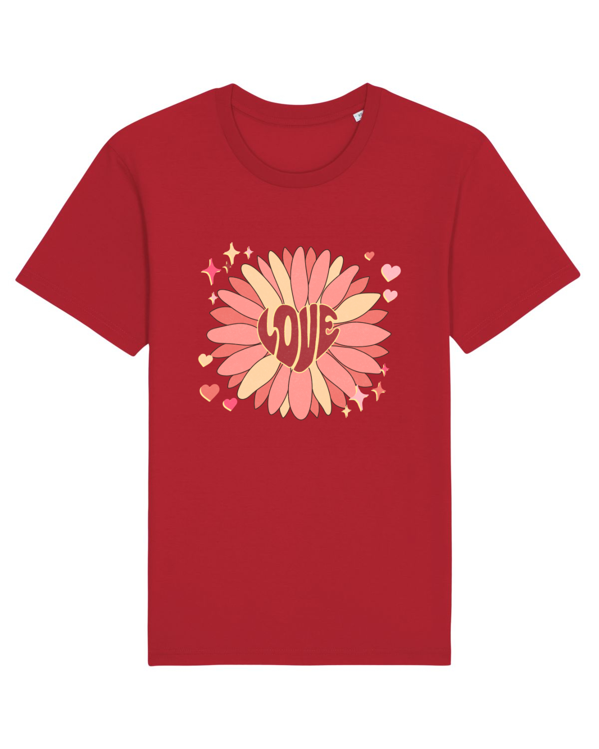 Tricou mânecă scurtă Unisex Rocker Red