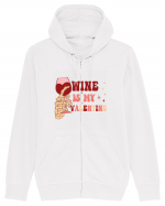 Wine Is My Valentine Hanorac cu fermoar Unisex Connector