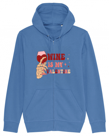 Wine Is My Valentine Bright Blue