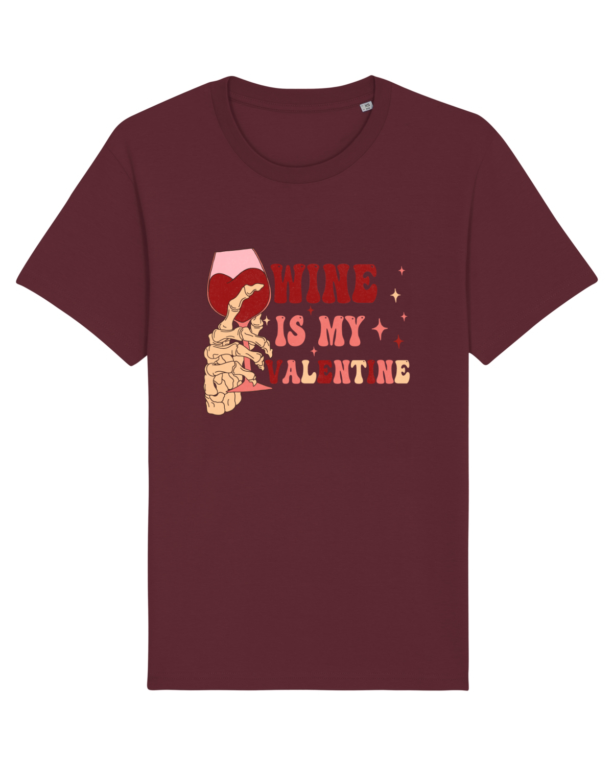 Tricou mânecă scurtă Unisex Rocker Burgundy