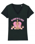 Be Kind To Ya Mind Tricou mânecă scurtă guler V Damă Evoker