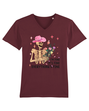 I'm Fine It's Fine Everything's Fine Burgundy