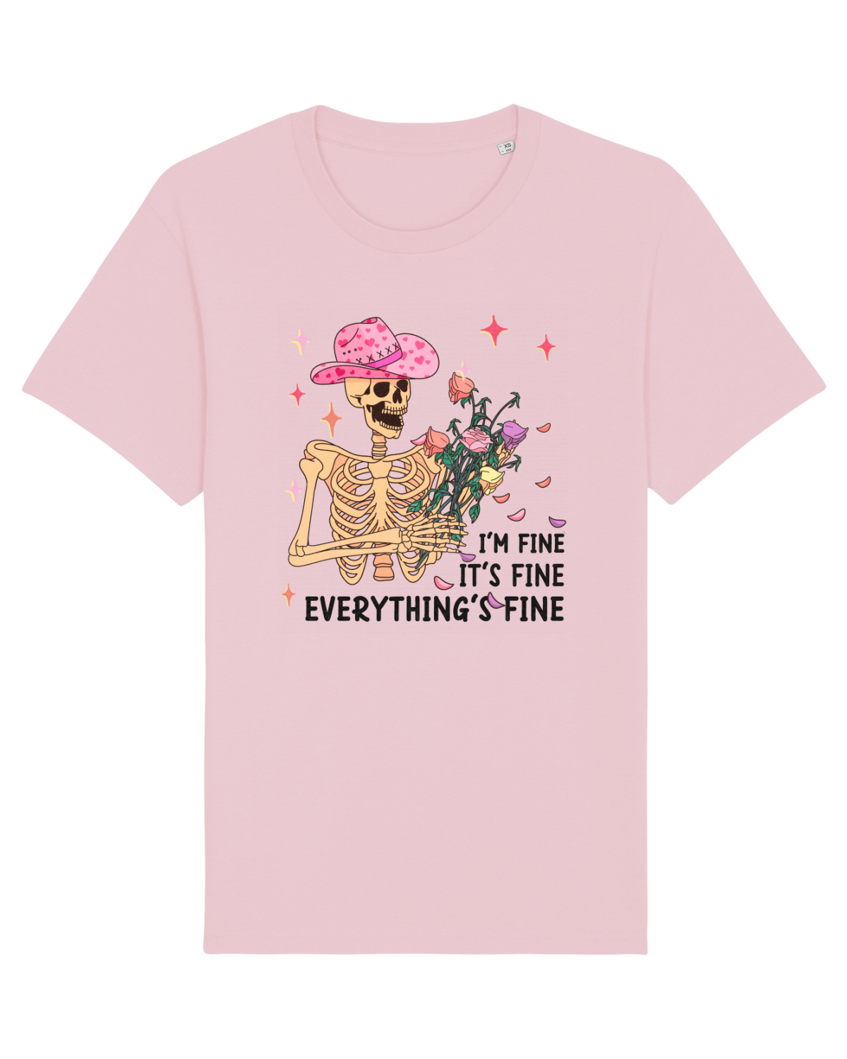 Tricou mânecă scurtă Unisex Rocker Cotton Pink