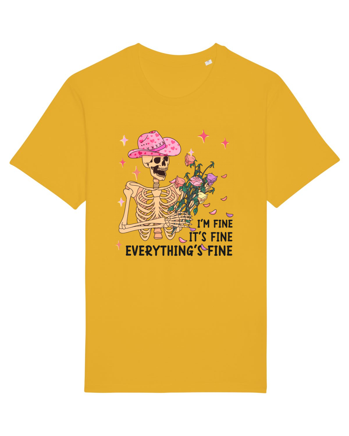 Tricou mânecă scurtă Unisex Rocker Spectra Yellow