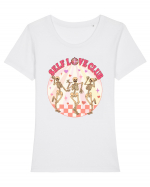 Self Love Club Tricou mânecă scurtă guler larg fitted Damă Expresser