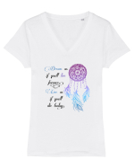 Dream Tricou mânecă scurtă guler V Damă Evoker