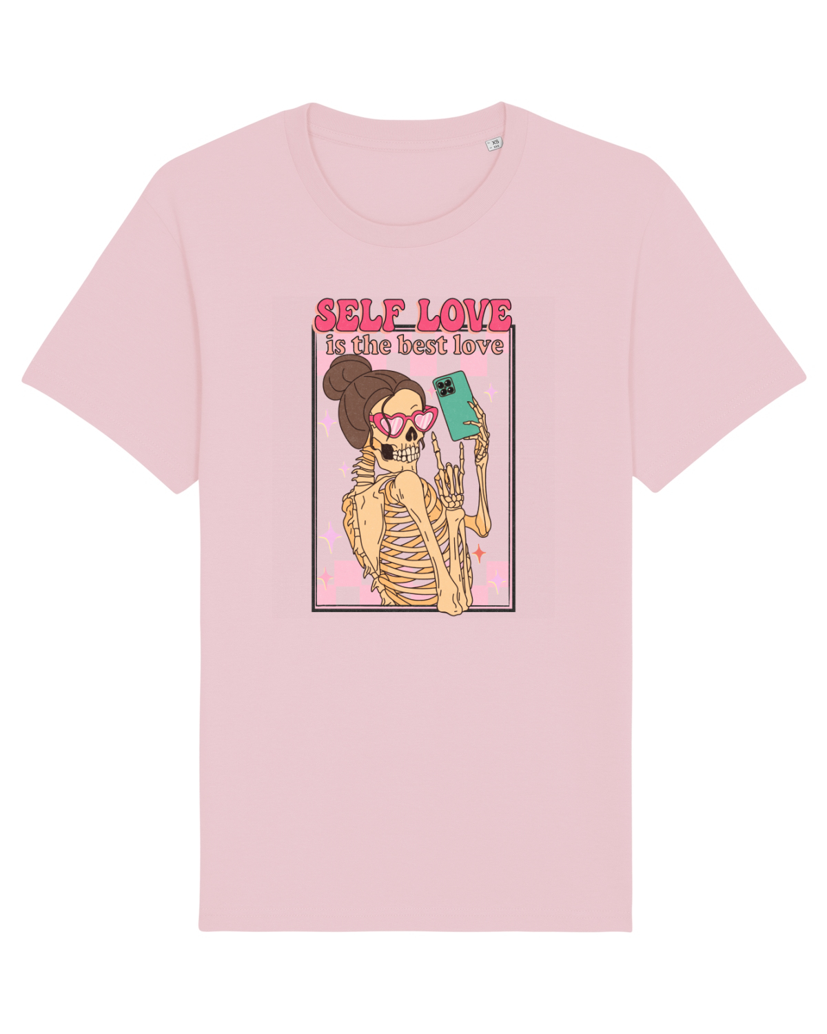 Tricou mânecă scurtă Unisex Rocker Cotton Pink