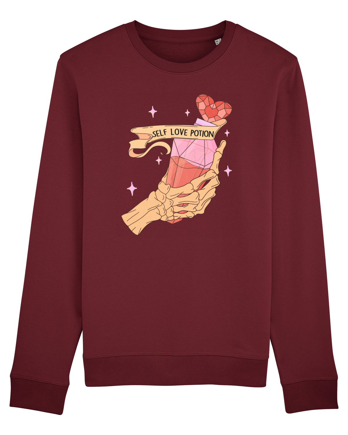 Bluză mânecă lungă Unisex Rise Burgundy