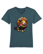 Leu pentru copii Tricou mânecă scurtă guler V Bărbat Presenter
