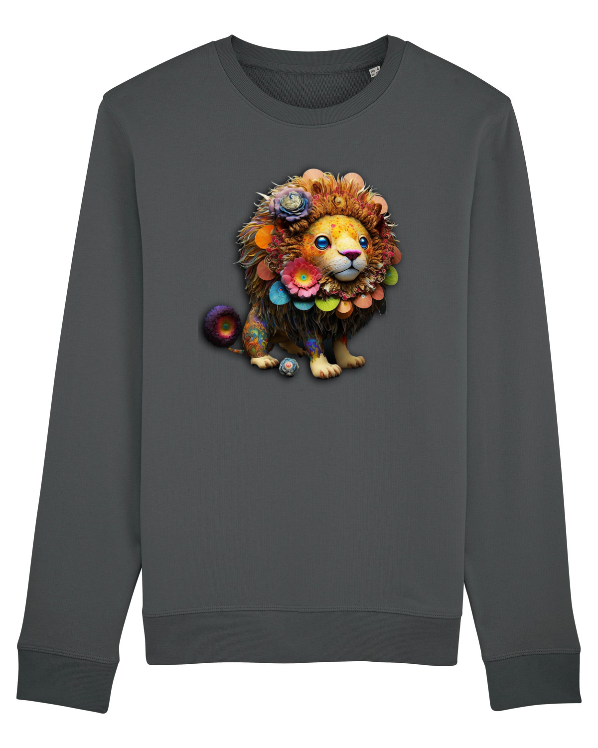 Bluză mânecă lungă Unisex Rise Anthracite