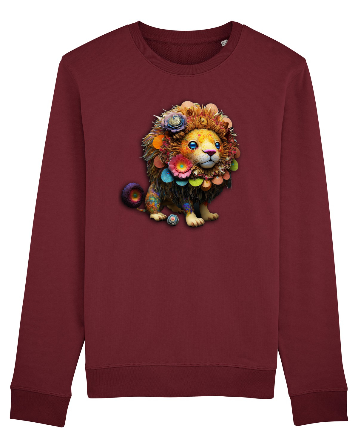 Bluză mânecă lungă Unisex Rise Burgundy