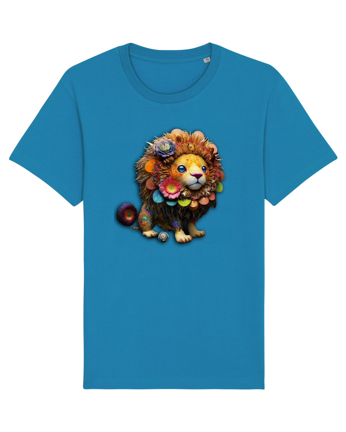 Tricou mânecă scurtă Unisex Rocker Azur