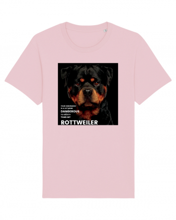 Rottweiler Mesaj Cotton Pink