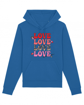 4 x Love XOXO Royal Blue